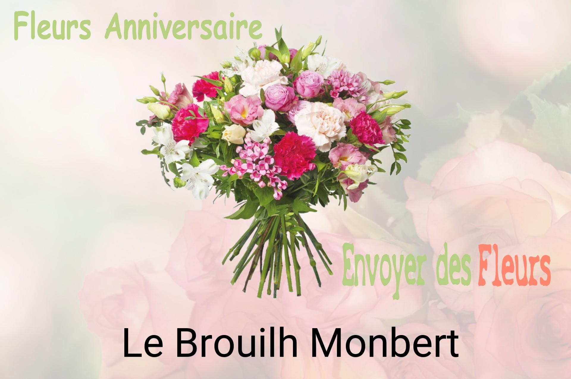 Bouquet de fleurs d’anniversaire livré à Le Brouilh-Monbert